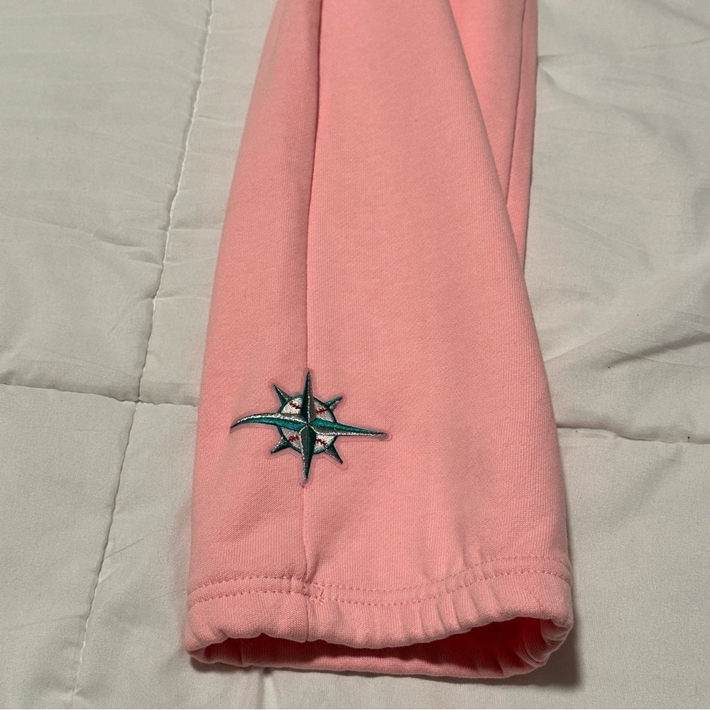 Pro Standard 2023 SEATTLE MARINERS All Star Jogger Sweatpant L Pink Baseball MLB - Picture 12 of 14
